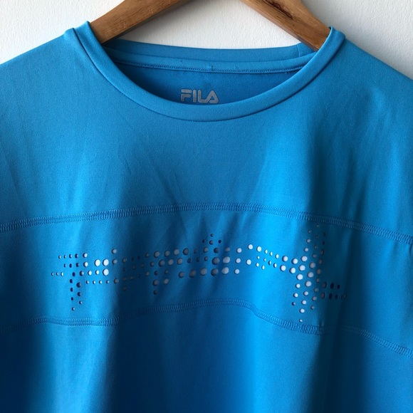 Fila Baby Blue Active Wear Tee Shirt - Picture 3 of 5